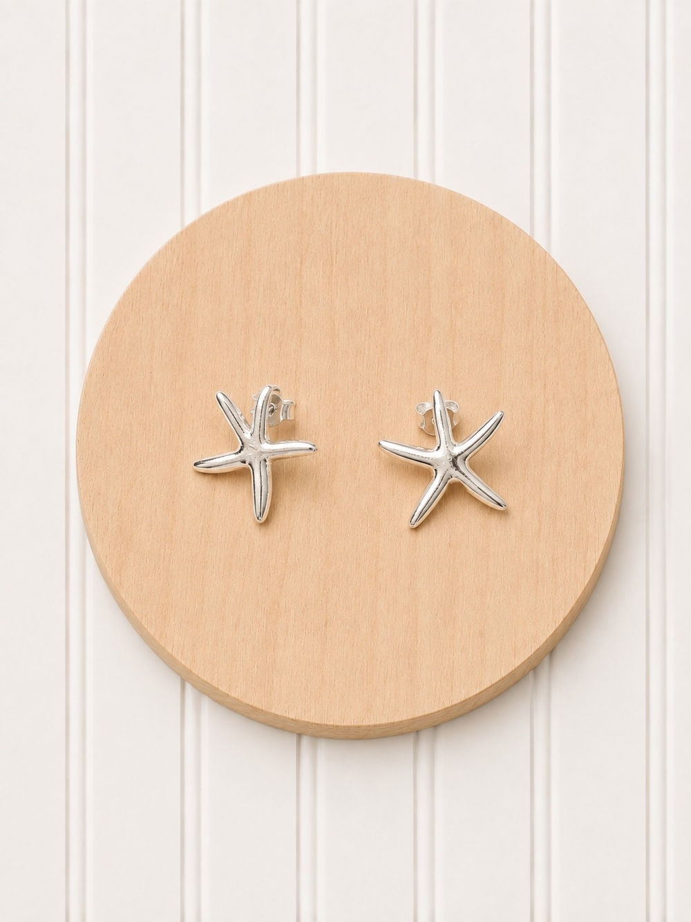 Silver Starfish Stud Earrings - Home Accents